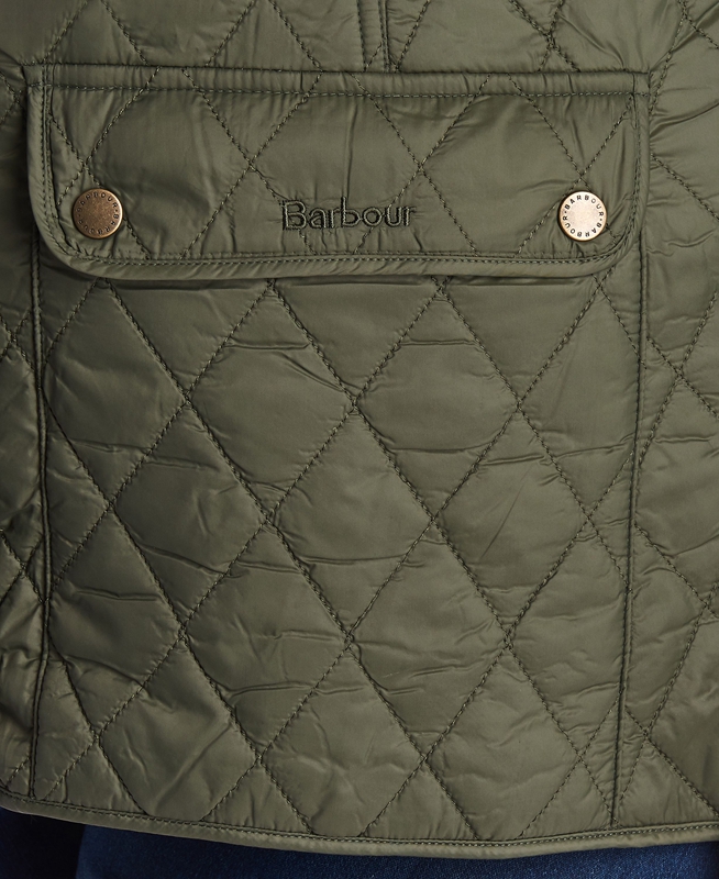 Chaleco Barbour Otterburn Mujer Verde | 139426-CMO