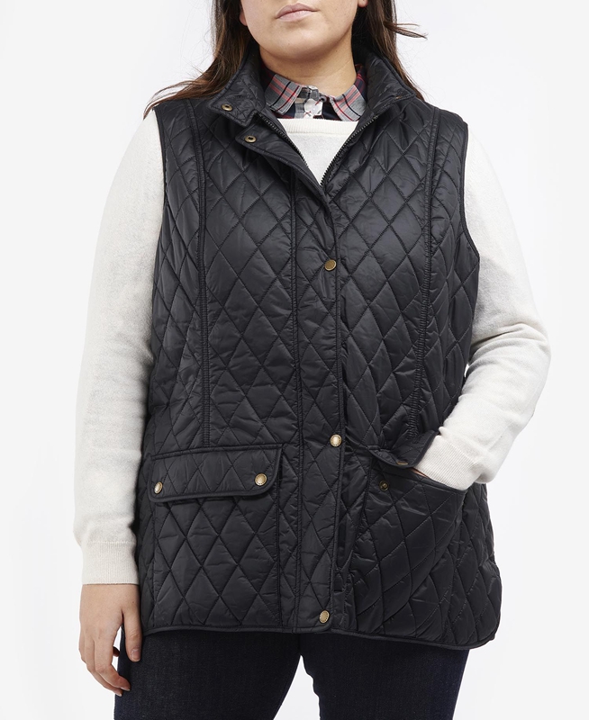 Chaleco Barbour Plus Otterburn Mujer Negras | 357906-DNR