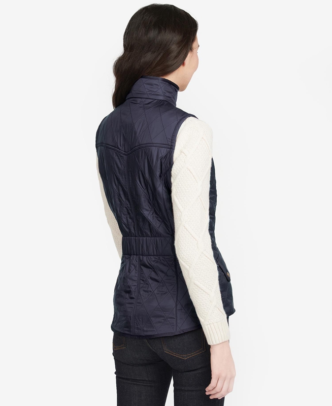 Chaleco Barbour Weste Cavalry Mujer Azules | 921054-WJG