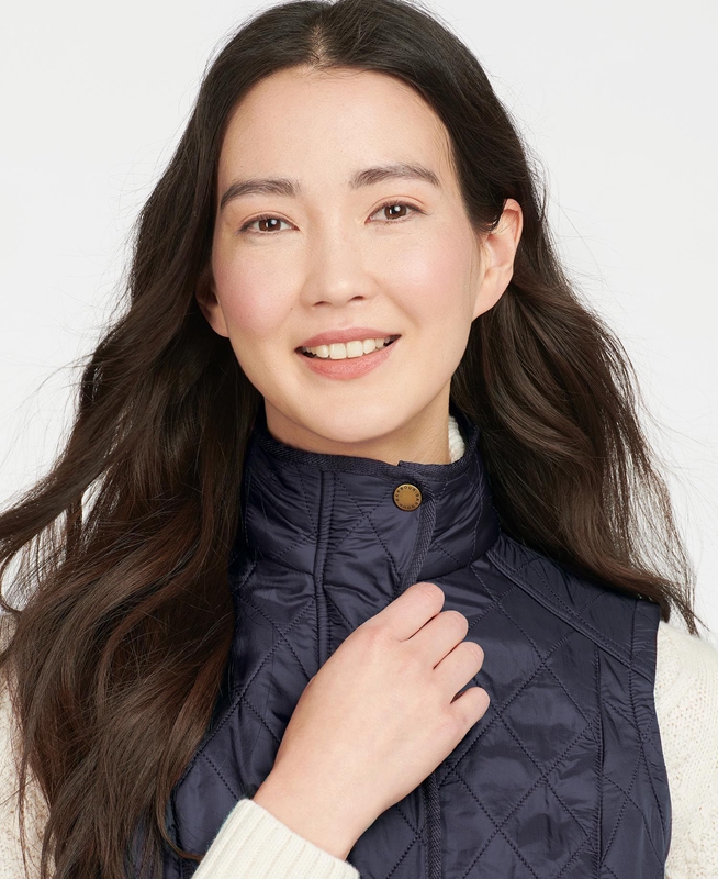 Chaleco Barbour Weste Cavalry Mujer Azules | 921054-WJG