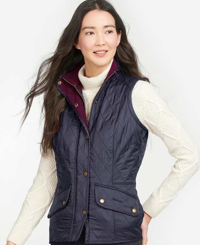 Chaleco Barbour Weste Cavalry Mujer Azules | 921054-WJG
