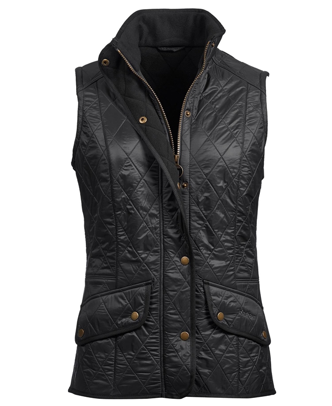 Chaleco Barbour Weste Cavalry Mujer Negras | 653402-JWL