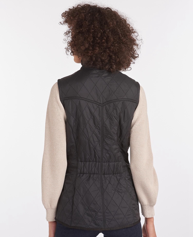 Chaleco Barbour Weste Cavalry Mujer Negras | 653402-JWL