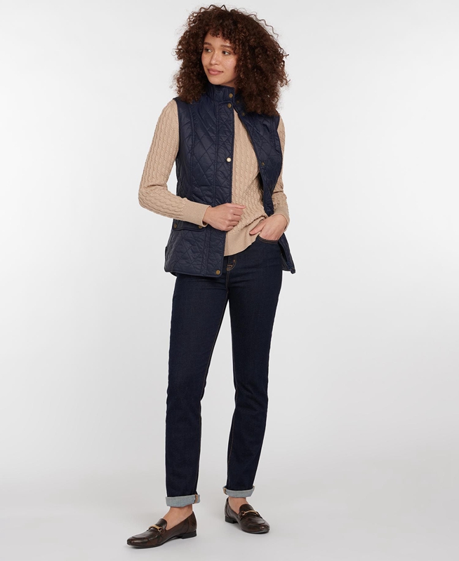 Chaleco Barbour Weste Otterburn Mujer Azul Marino | 156972-JWC