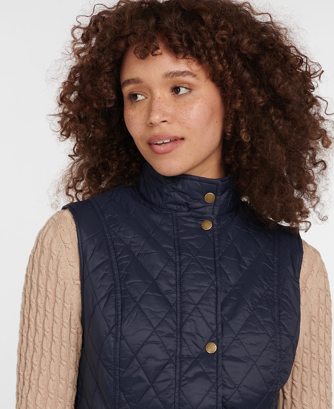 Chaleco Barbour Weste Otterburn Mujer Azul Marino | 156972-JWC