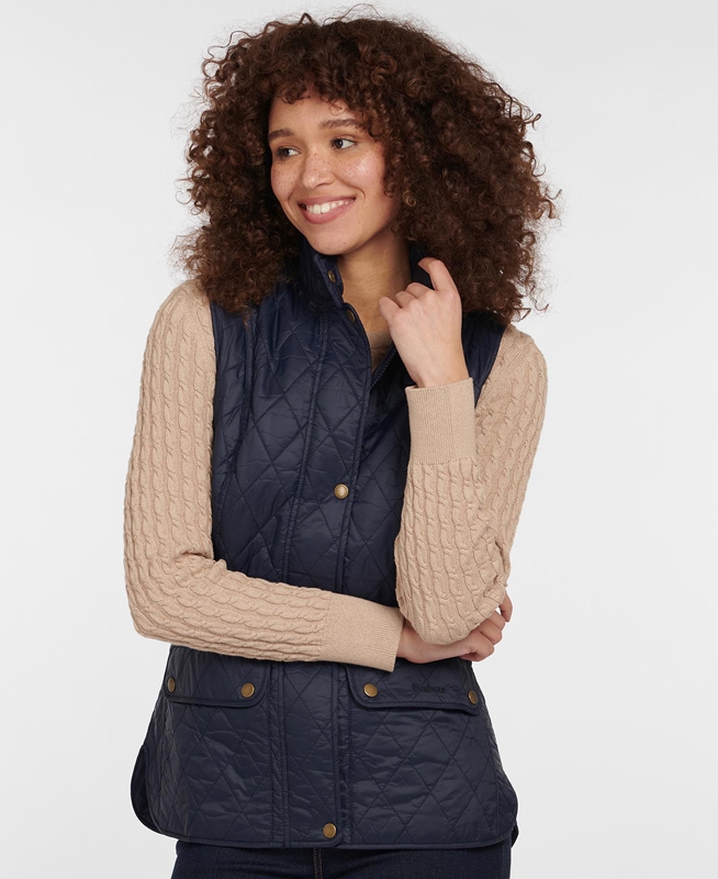 Chaleco Barbour Weste Otterburn Mujer Azul Marino | 156972-JWC