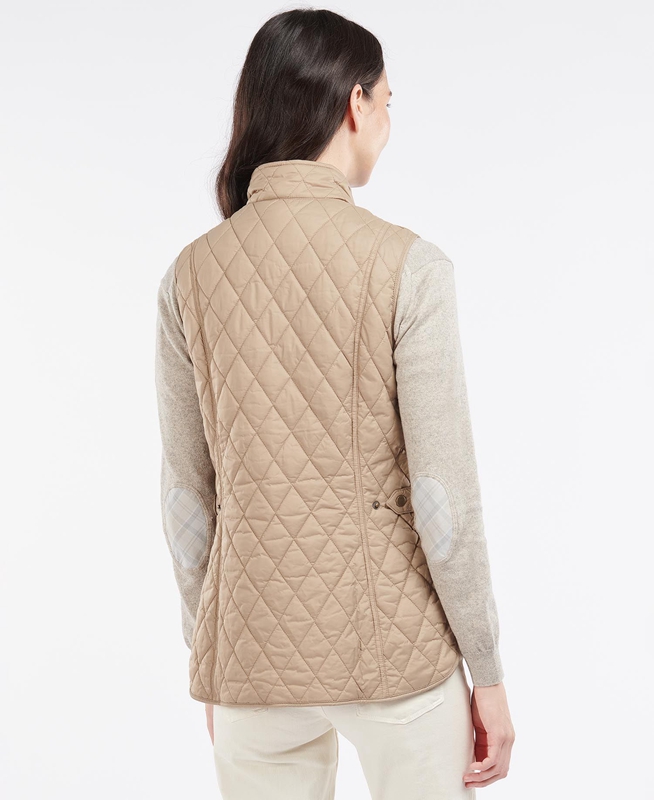 Chaleco Barbour Weste Otterburn Mujer Beige | 195046-KNR
