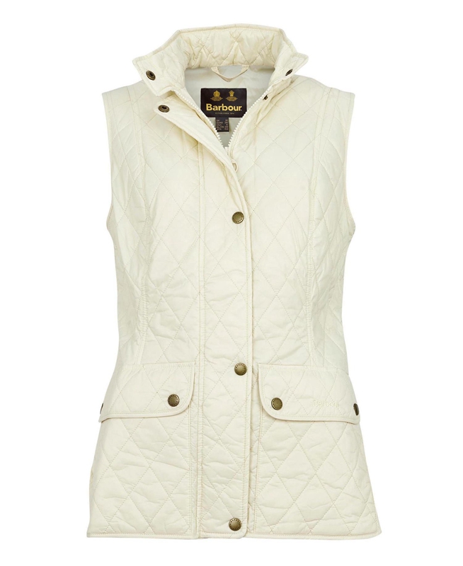 Chaleco Barbour Weste Otterburn Mujer Creme | 723186-TQL
