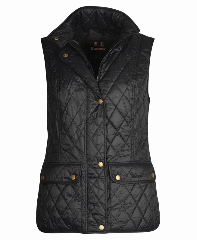 Chaleco Barbour Weste Otterburn Mujer Negras | 102478-UAG