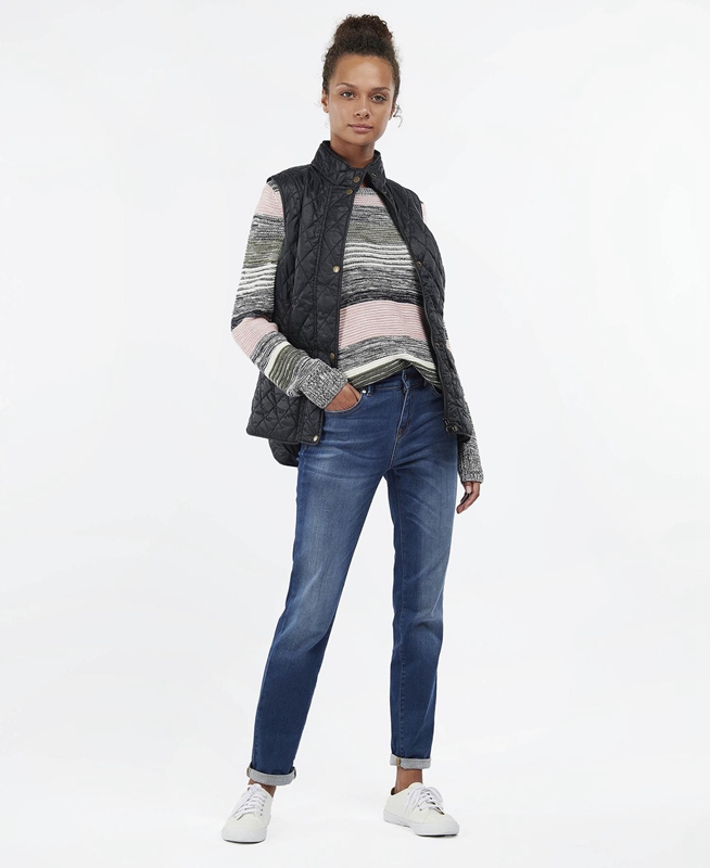 Chaleco Barbour Weste Otterburn Mujer Negras | 102478-UAG