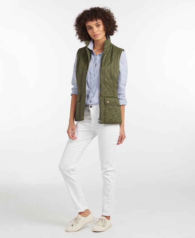 Chaleco Barbour Weste Otterburn Mujer Verde Oliva | 127863-REH
