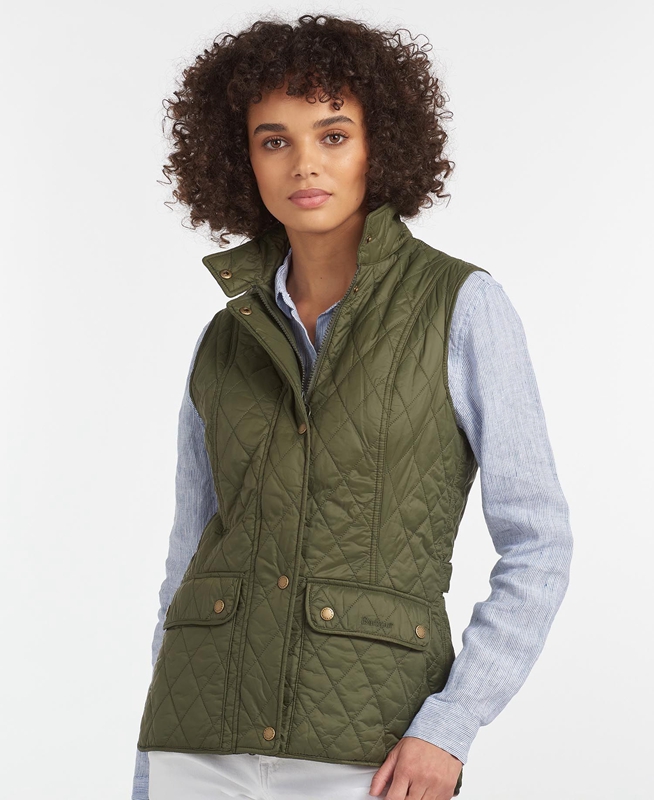 Chaleco Barbour Weste Otterburn Mujer Verde Oliva | 127863-REH