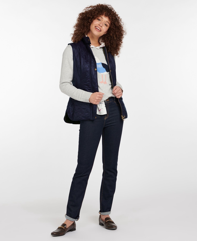 Chaleco Barbour Weste Wray Mujer Azules | 290147-UGE