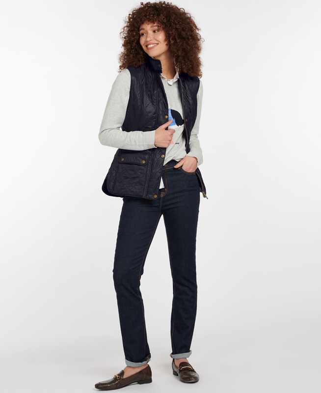 Chaleco Barbour Weste Wray Mujer Negras | 801695-HPT