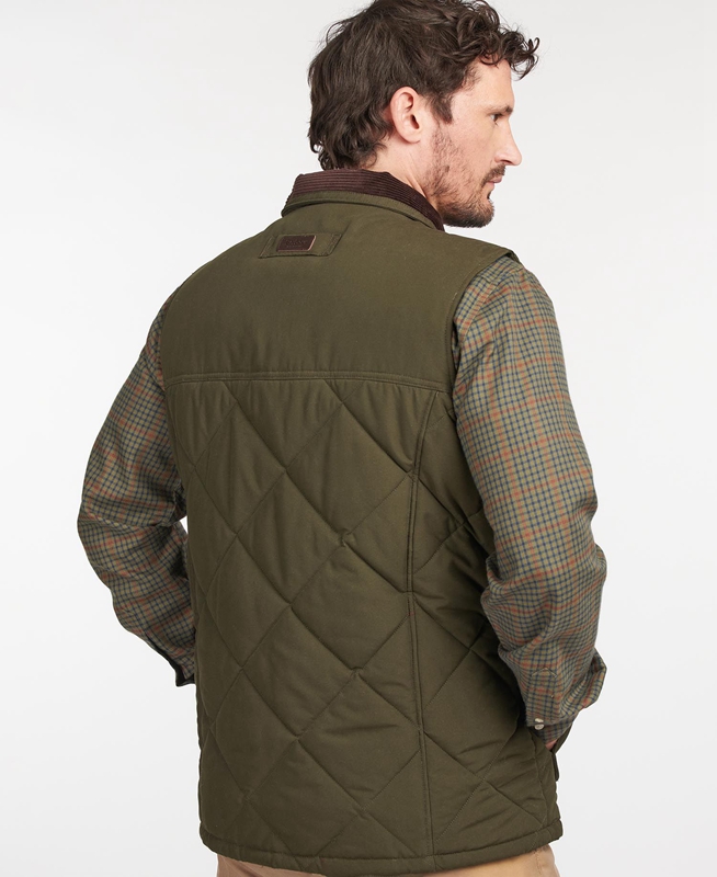 Chaleco Barbour Winterdale Hombre Verde Oliva | 276489-ZOY
