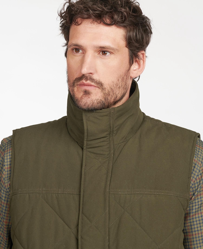 Chaleco Barbour Winterdale Hombre Verde Oliva | 276489-ZOY