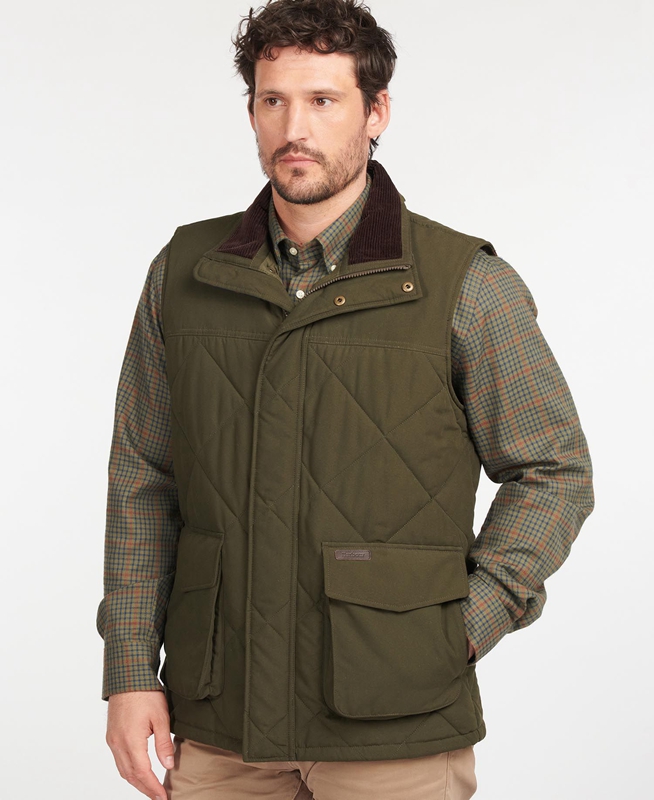 Chaleco Barbour Winterdale Hombre Verde Oliva | 276489-ZOY