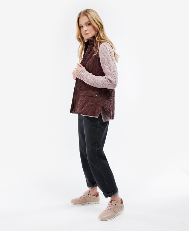 Chaleco Barbour Wray Mujer Burdeos | 105924-FNT