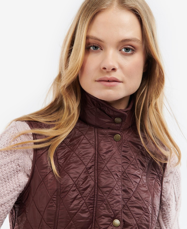 Chaleco Barbour Wray Mujer Burdeos | 105924-FNT