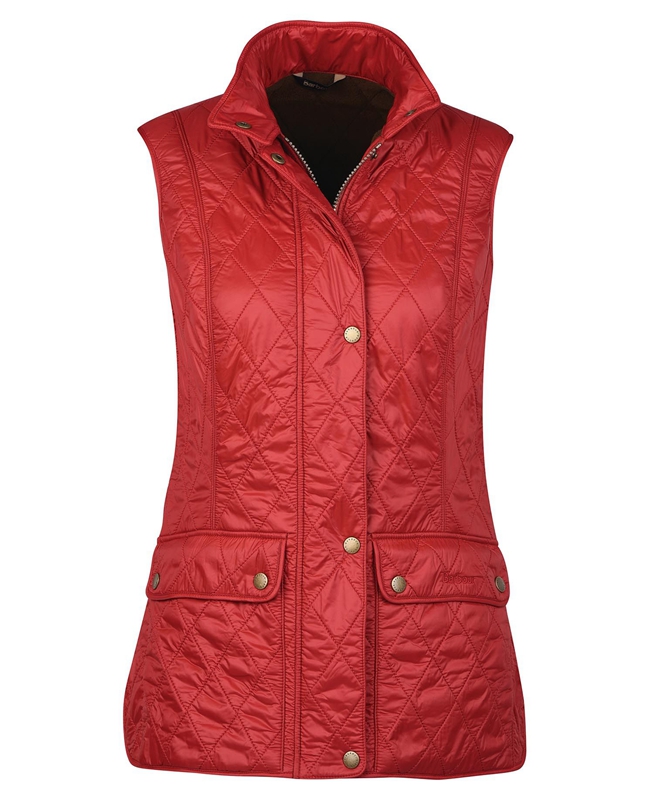Chaleco Barbour Wray Mujer Rojas | 617358-AHG