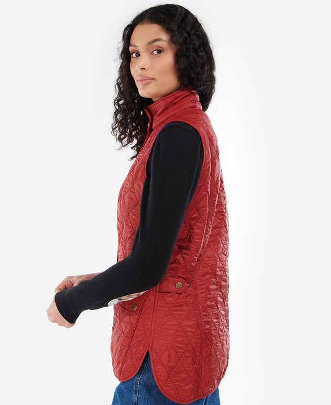 Chaleco Barbour Wray Mujer Rojas | 617358-AHG