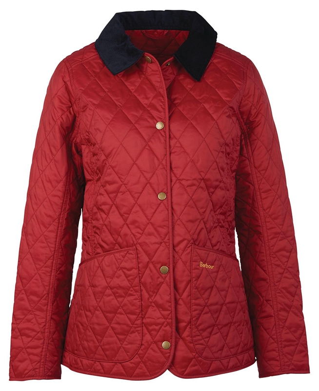 Chaqueta Acolchada Barbour Annandale Mujer Rojas | 078956-UTW
