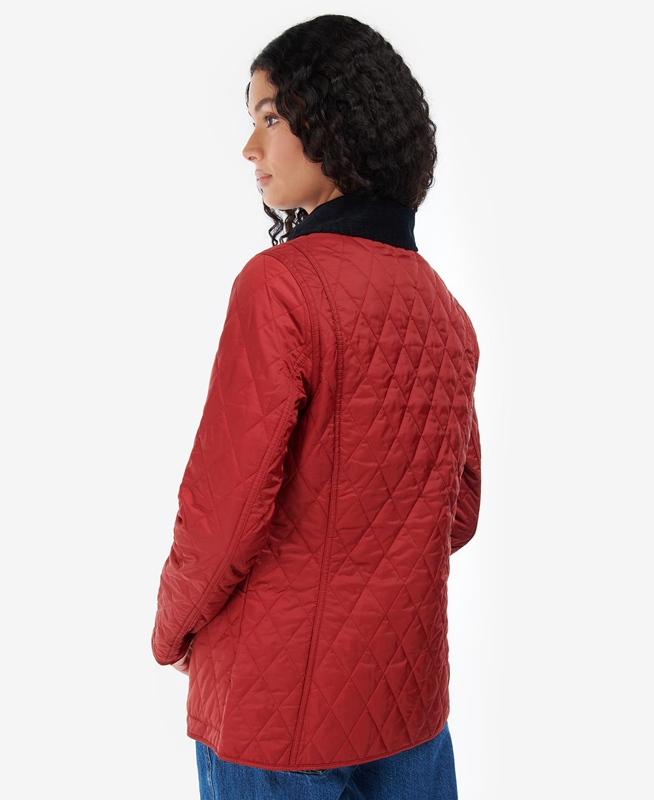 Chaqueta Acolchada Barbour Annandale Mujer Rojas | 078956-UTW