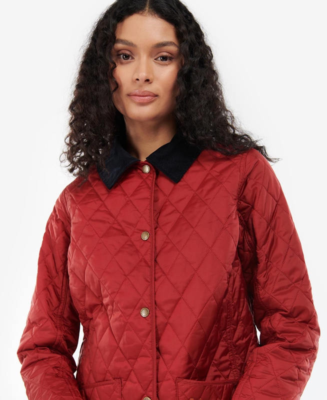 Chaqueta Acolchada Barbour Annandale Mujer Rojas | 078956-UTW