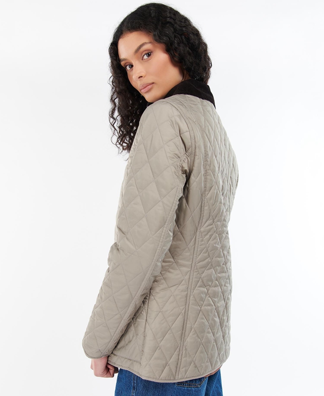 Chaqueta Acolchada Barbour Annandale Mujer Gris | 743968-FAK
