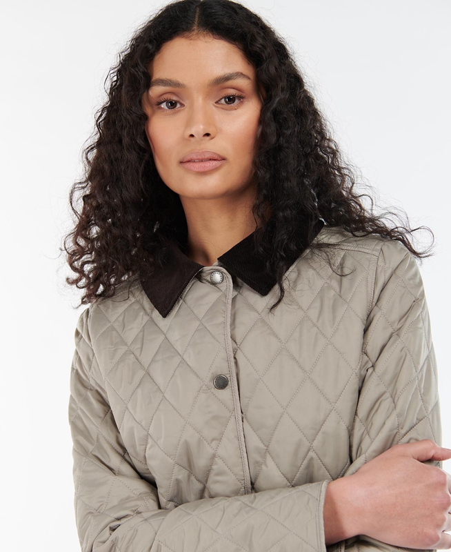 Chaqueta Acolchada Barbour Annandale Mujer Gris | 743968-FAK