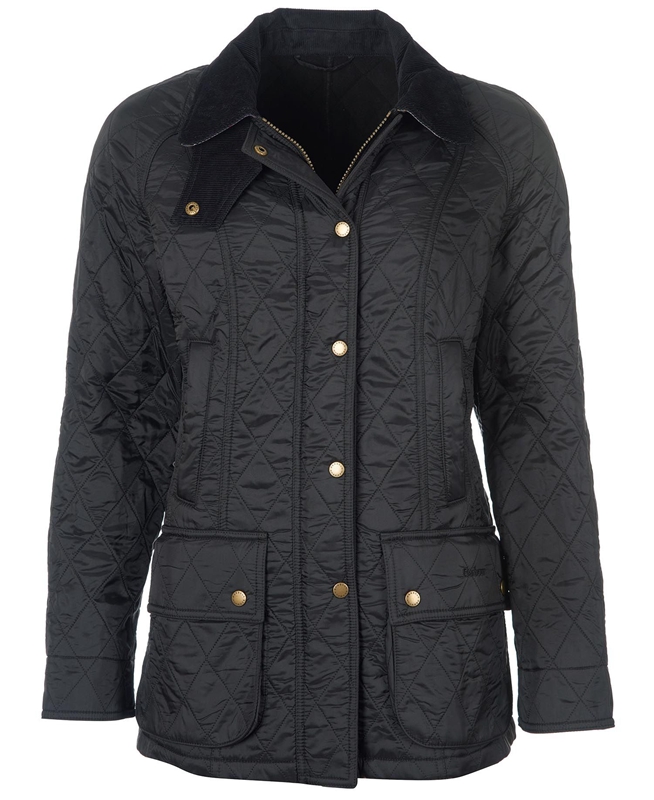 Chaqueta Acolchada Barbour Beadnell Polarquilt Mujer Negras | 430861-HVJ