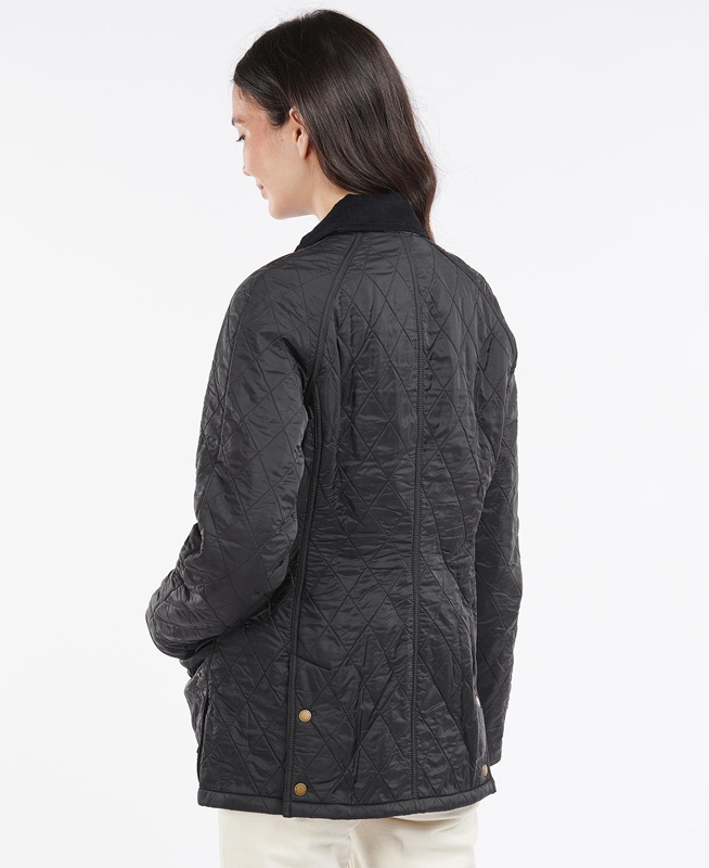 Chaqueta Acolchada Barbour Beadnell Polarquilt Mujer Negras | 430861-HVJ