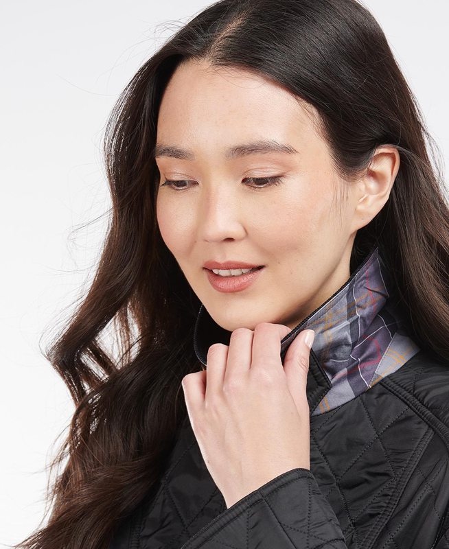Chaqueta Acolchada Barbour Beadnell Polarquilt Mujer Negras | 430861-HVJ