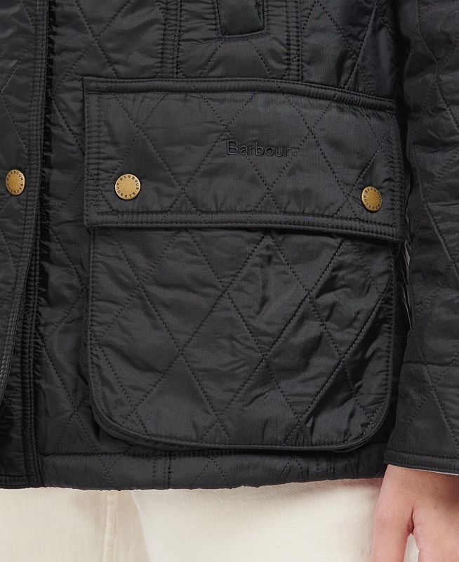 Chaqueta Acolchada Barbour Beadnell Polarquilt Mujer Negras | 430861-HVJ