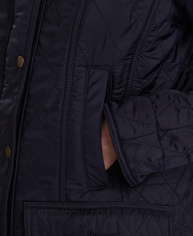 Chaqueta Acolchada Barbour Beadnell Polarquilt Mujer Azul Marino | 609354-NQY