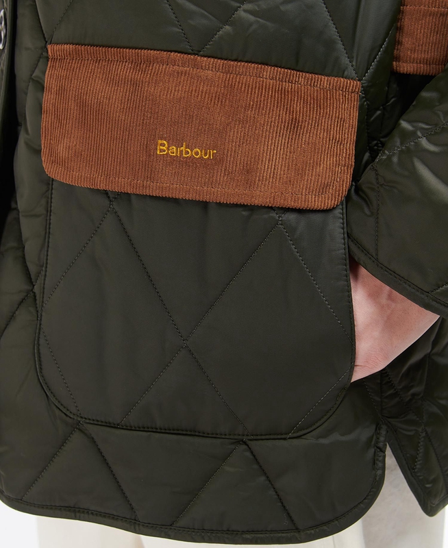 Chaqueta Acolchada Barbour Bragar Mujer Verde Oliva | 451796-BAJ