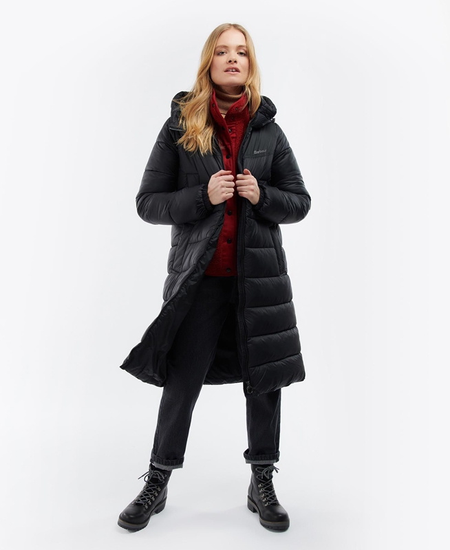 Chaqueta Acolchada Barbour Buckton Mujer Negras | 628175-XKW
