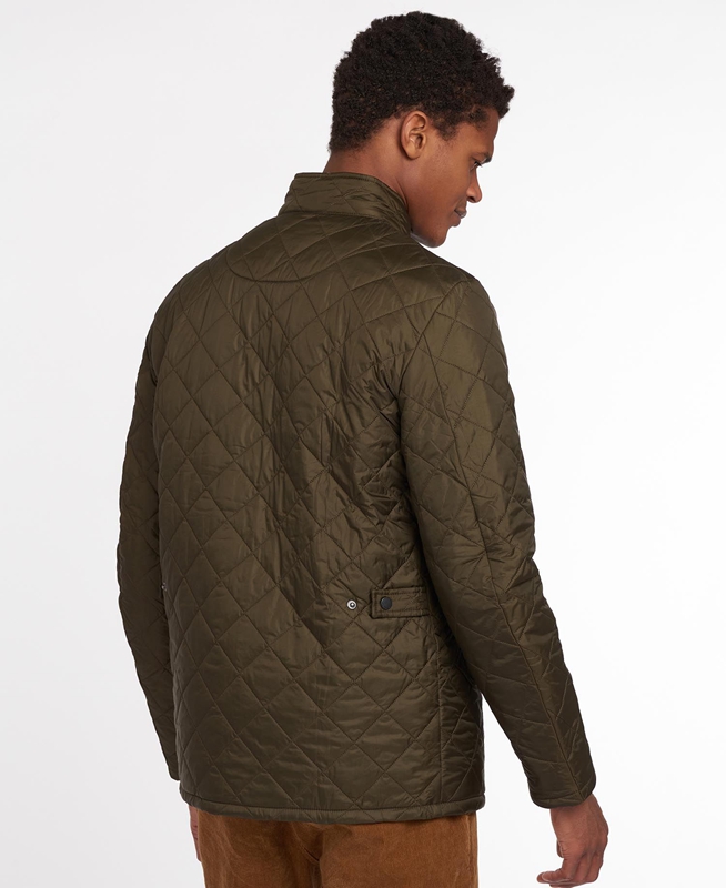Chaqueta Acolchada Barbour Flyweight Chelsea Hombre Verde Oliva | 352709-LND
