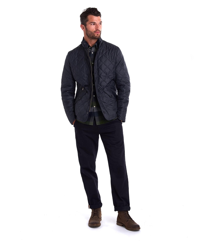 Chaqueta Acolchada Barbour Flyweight Chelsea Hombre Azul Marino | 529078-QXR