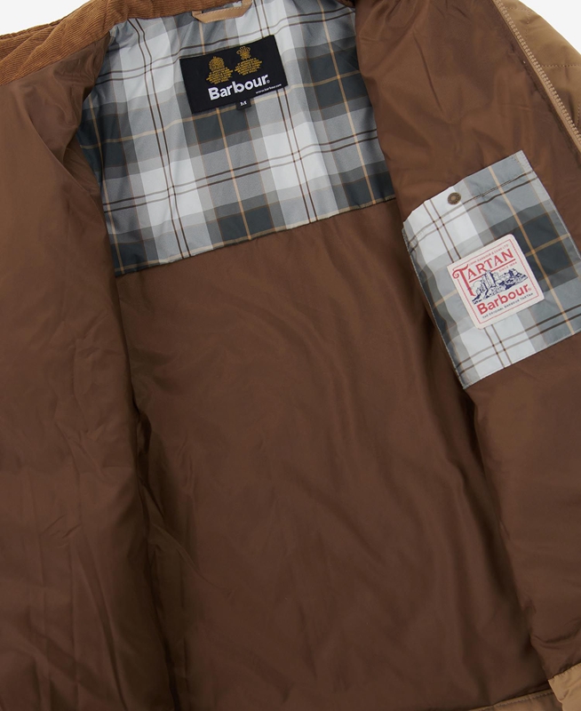 Chaqueta Acolchada Barbour Hitchen Hombre Beige | 192475-YRB