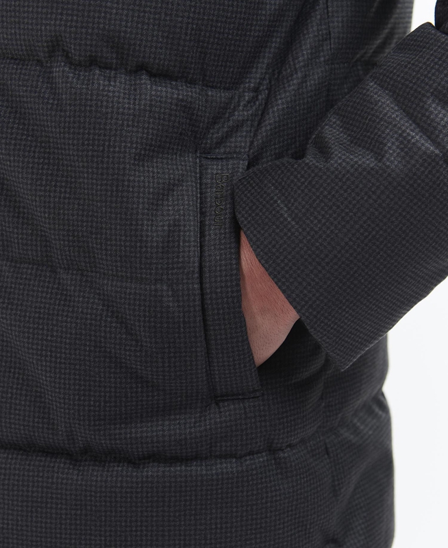 Chaqueta Acolchada Barbour Hoxley Baffle Hombre Negras | 647928-QAK