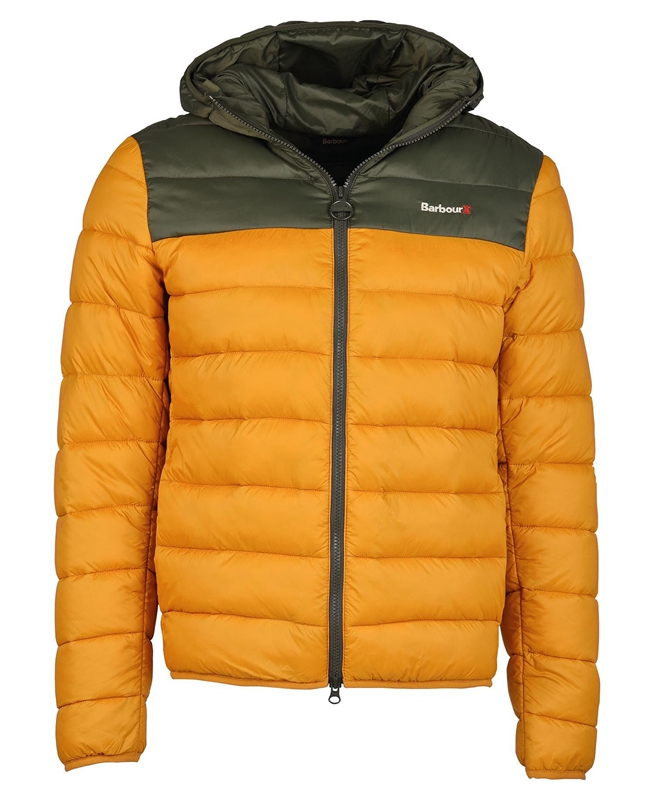 Chaqueta Acolchada Barbour Kendle Baffle Hombre Amarillo | 052874-DTO