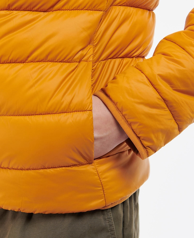 Chaqueta Acolchada Barbour Kendle Baffle Hombre Amarillo | 052874-DTO