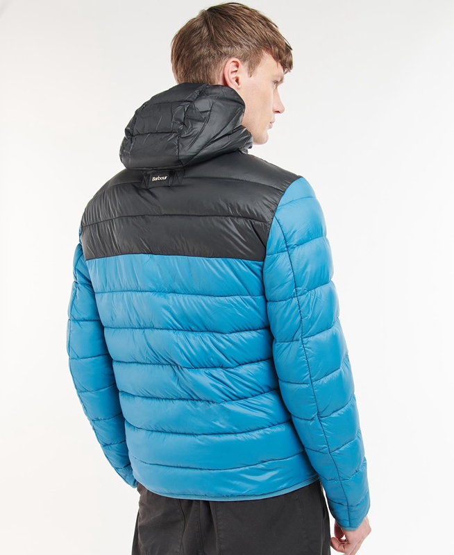 Chaqueta Acolchada Barbour Kendle Baffle Hombre Azules | 065192-RHS