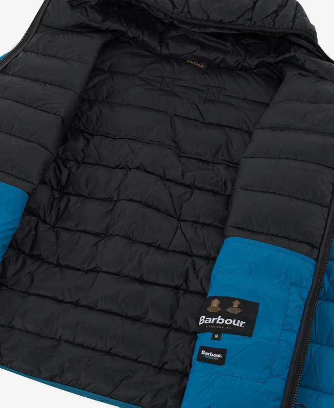 Chaqueta Acolchada Barbour Kendle Baffle Hombre Azules | 065192-RHS