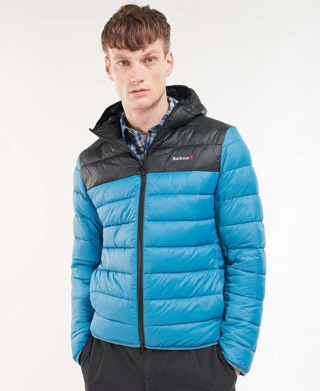 Chaqueta Acolchada Barbour Kendle Baffle Hombre Azules | 065192-RHS