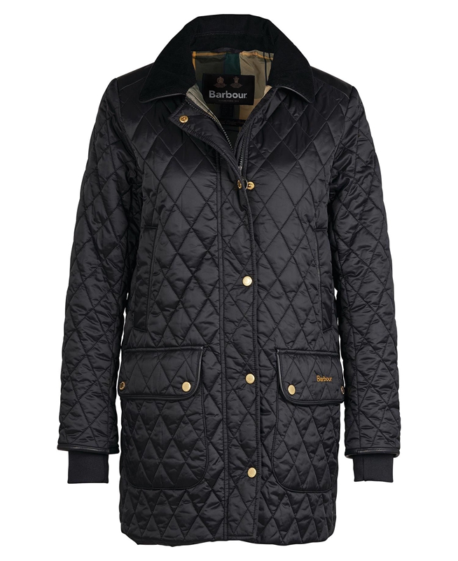 Chaqueta Acolchada Barbour Kilmarie Mujer Negras | 934825-EHC