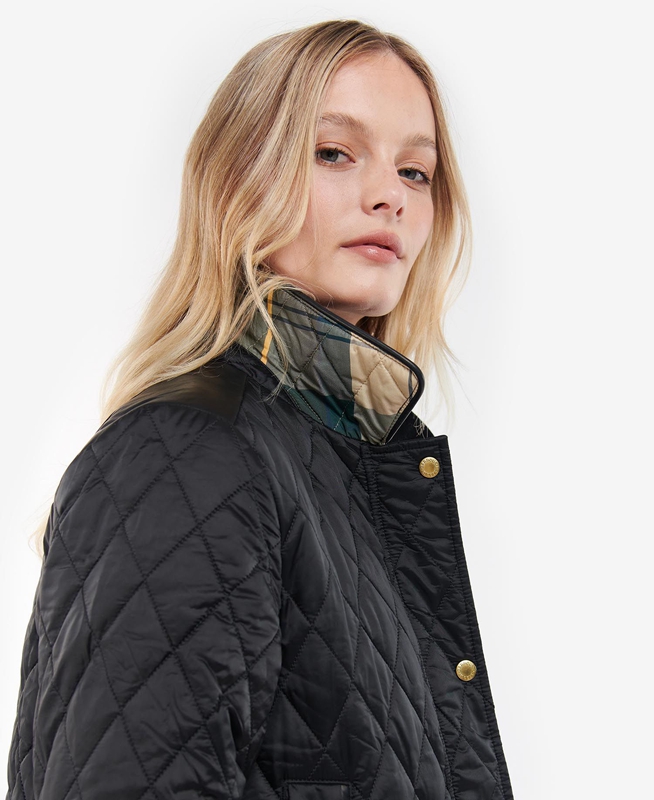 Chaqueta Acolchada Barbour Kilmarie Mujer Negras | 934825-EHC