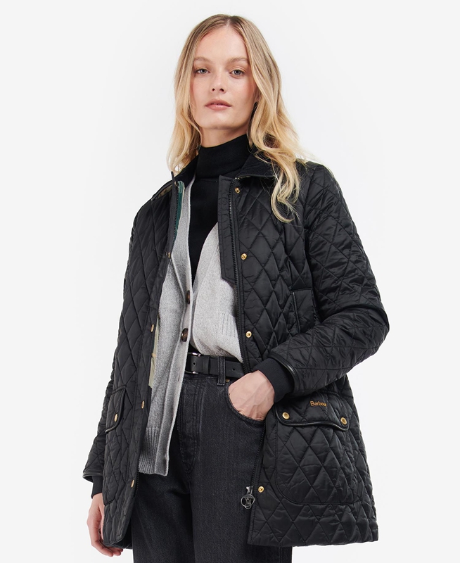Chaqueta Acolchada Barbour Kilmarie Mujer Negras | 934825-EHC