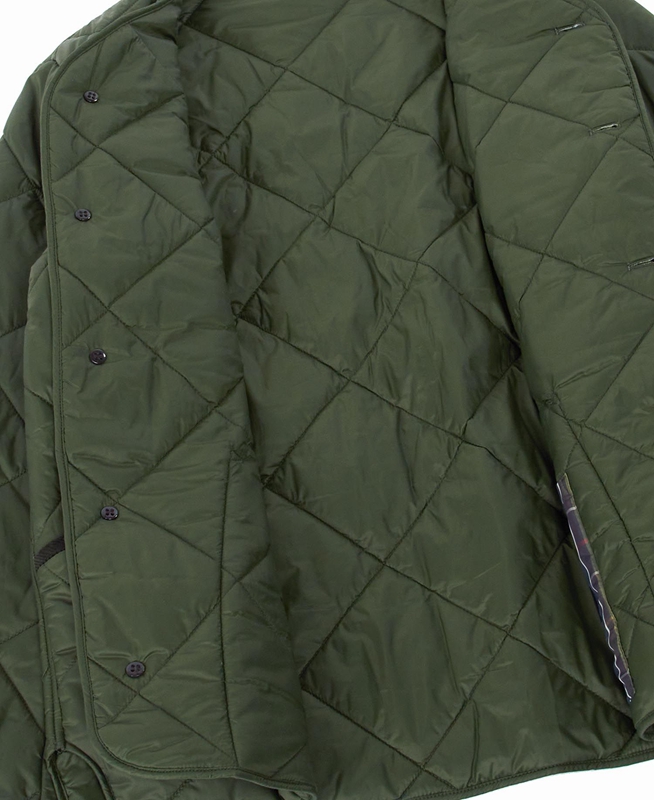Chaqueta Acolchada Barbour Liddesdale Cardigan Hombre Verde Oliva | 170623-OPK